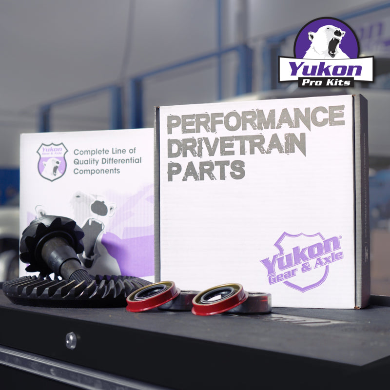 Yukon Gear 8.875in GM 12T Thick 4.11 Rear Ring & Pinion Install Kit Axle Bearings and Seals