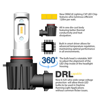 Oracle 9004 - VSeries LED Headlight Bulb Conversion Kit - 6000K SEE WARRANTY