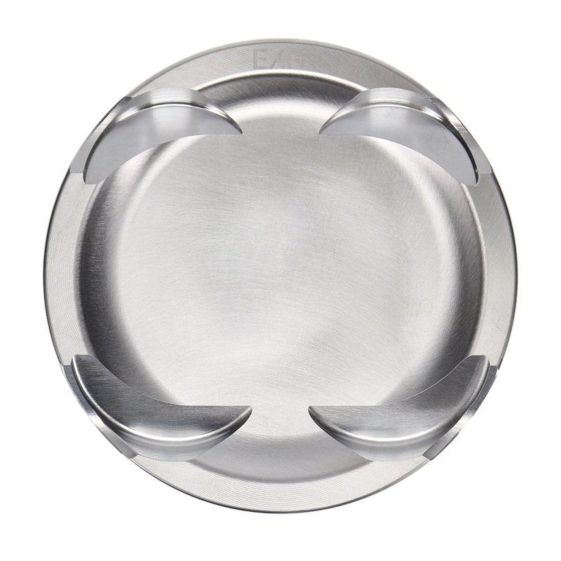 JE Pistons - Set of 4 Mitsubishi 4B11T 88.0mm Bore -8.2 Dish Asymmetrical FSR Pistons - Set of 4