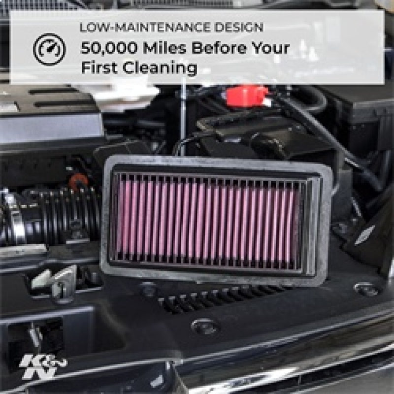 K&N Replacement Air Filter 18-20 Renault Megane IV 1.8L L4