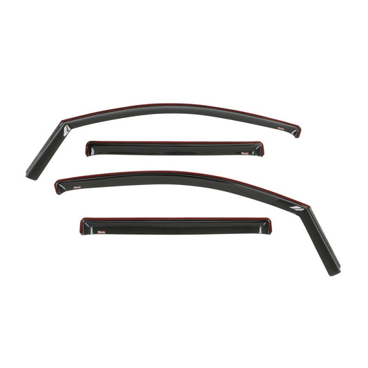 Westin 2016-2018 Nissan Titan XD/Titan In-Channel Wind Deflector 4pc - Smoke