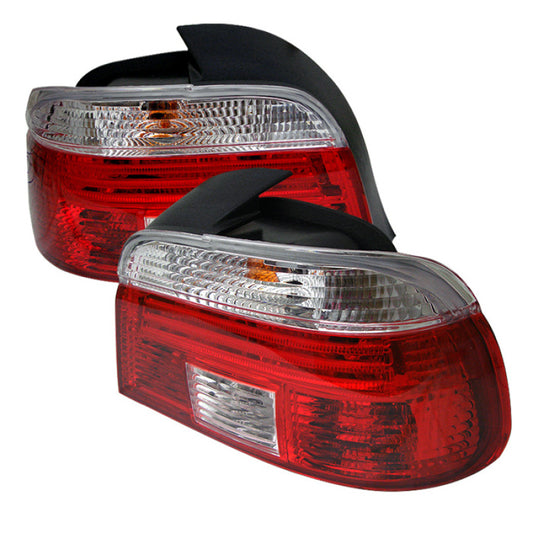 xTune BMW E39 5-Series 97-00 Tail Light Red Clear ALT-CI-BE3997-RC