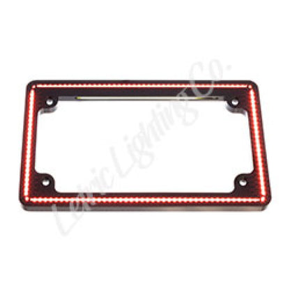 Letric Lighting Perfect Plate Light License Plate Frame Black