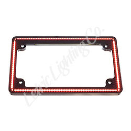 Letric Lighting Perfect Plate Light License Plate Frame Black