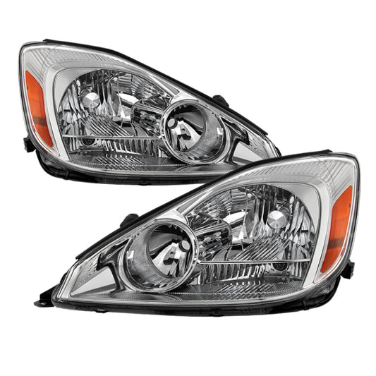 xTune Toyota Sienna 2004-2005 Halogen Only OEM Style Headlights Chrome HD-JH-TSIE04-AM-C