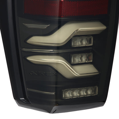 AlphaRex 16-21 Toyota TacomaLUXX LED Taillights Blk w/Activ Light/Seq Signal