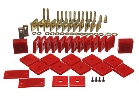 Energy Suspension Toy Land Cruiser Body Mount Set - Red