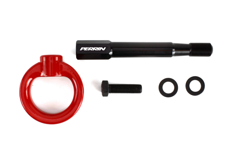 PERRIN 22-25 Subaru WRX / 18-23 Crosstrek Tow Hook Kit (Rear) - Red