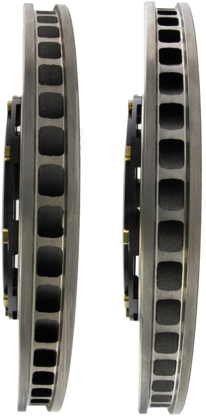 StopTech 09-11 Nissan GT-R Front Slotted Bare Iron 380x34mm AeroRotor Kit Pair