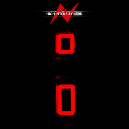 ANZO 19-21 Chevy Silverado Work Truck Full LED Taillights Chrome Housing Red Lens G2(w/C light Bars)