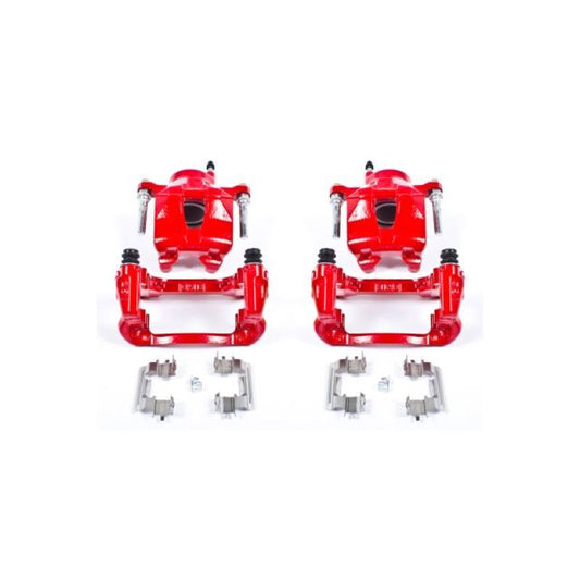 Power Stop 05-10 Scion tC Front Red Calipers w/Brackets - Pair