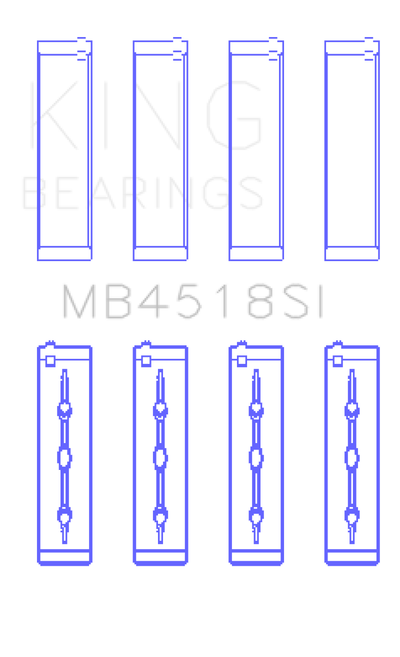 King Engine Bearings 11-20 Chrysler 300 / Dodge Grand Caravan (Size +0.25mm) Main Bearing Set