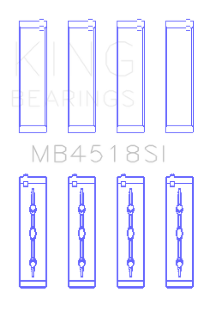 King Engine Bearings 11-20 Chrysler 300 / Dodge Grand Caravan (Size +0.25mm) Main Bearing Set