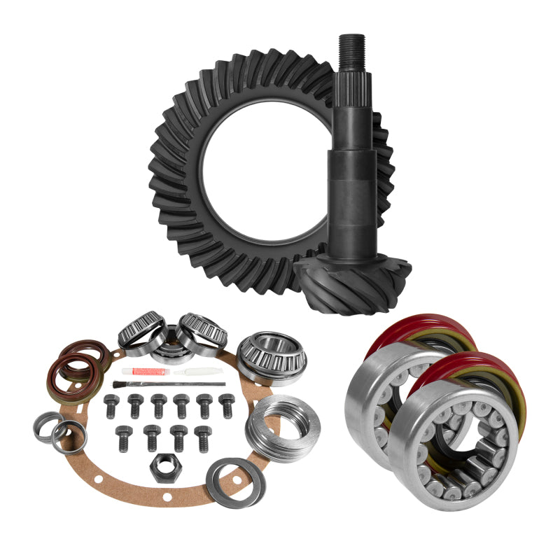 Yukon Gear 8.6in GM 4.11 Rear Ring & Pinion Install Kit Axle Bearings and Seal