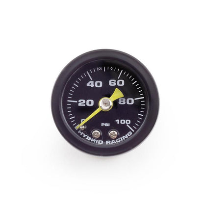 Hybrid Racing Liquid Filled Fuel Pressure Gauge (Universal)