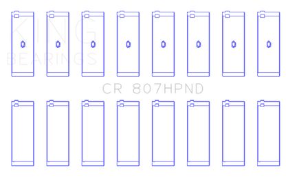 King Engine Bearings Chevy LS1 / LS6 (Size 020X) Performance Rod Bearing Set