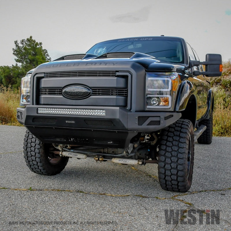 Westin 2011-2016 Ford F-250/350/450/550 Super Duty Pro-Mod Front Bumper - Textured Black