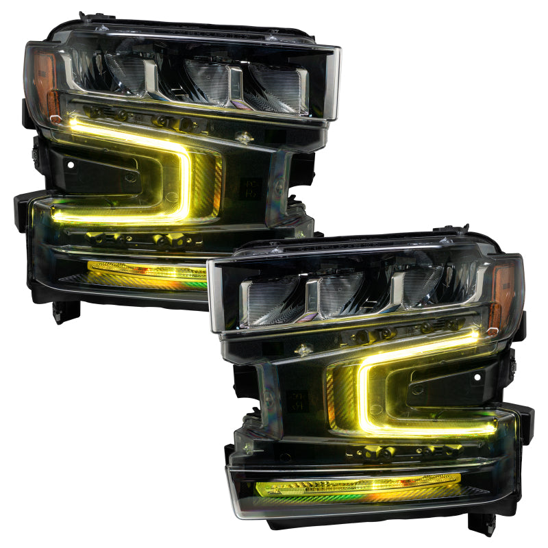 Oracle 19-21 Chevy Silverado 1500 RGB+W Headlight DRL Kit - ColorSHIFT w/ BC1 Controller