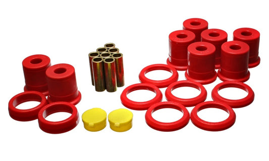 Energy Suspension 92-97 Crown Victoria / 92-97 Grand Marquis Red Rear End Control Arm Bushing Set