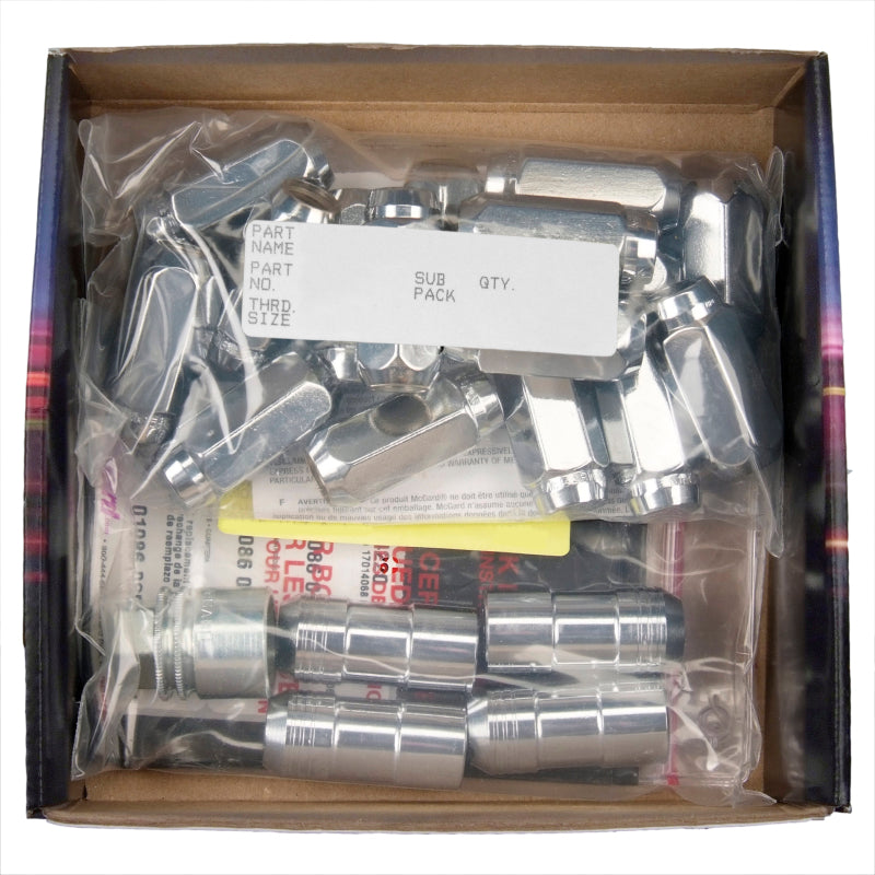 McGard 5 Lug Hex Install Kit w/Locks (Cone Seat Nut) M14X2.0 / 13/16 Hex / 2.25in. Length - Chrome