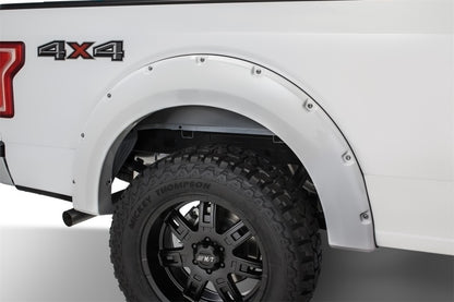 Bushwacker 16-17 Ford F-150 Styleside Pocket Style Flares 4pc 78.9/67.1/97.6in Bed - Oxford White