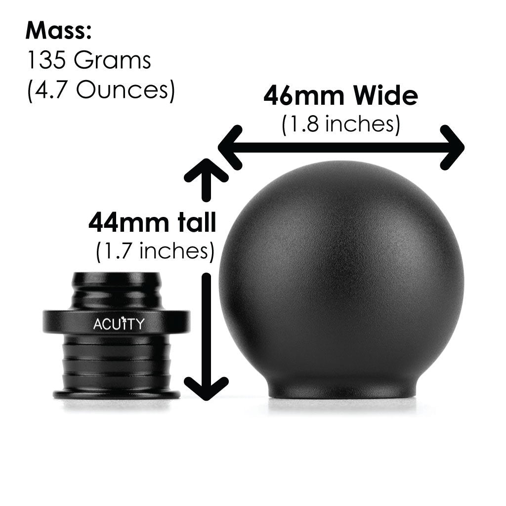 Acuity - POCO Low-Profile Shift Knob in Satin Black Finish (M10X1.5)