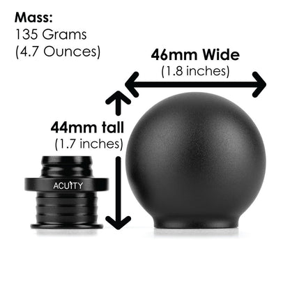 Acuity - POCO Low-Profile Shift Knob in Satin Black Finish (M10X1.5)