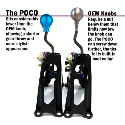 Acuity - POCO Low-Profile Shift Knob in Satin Teal Finish