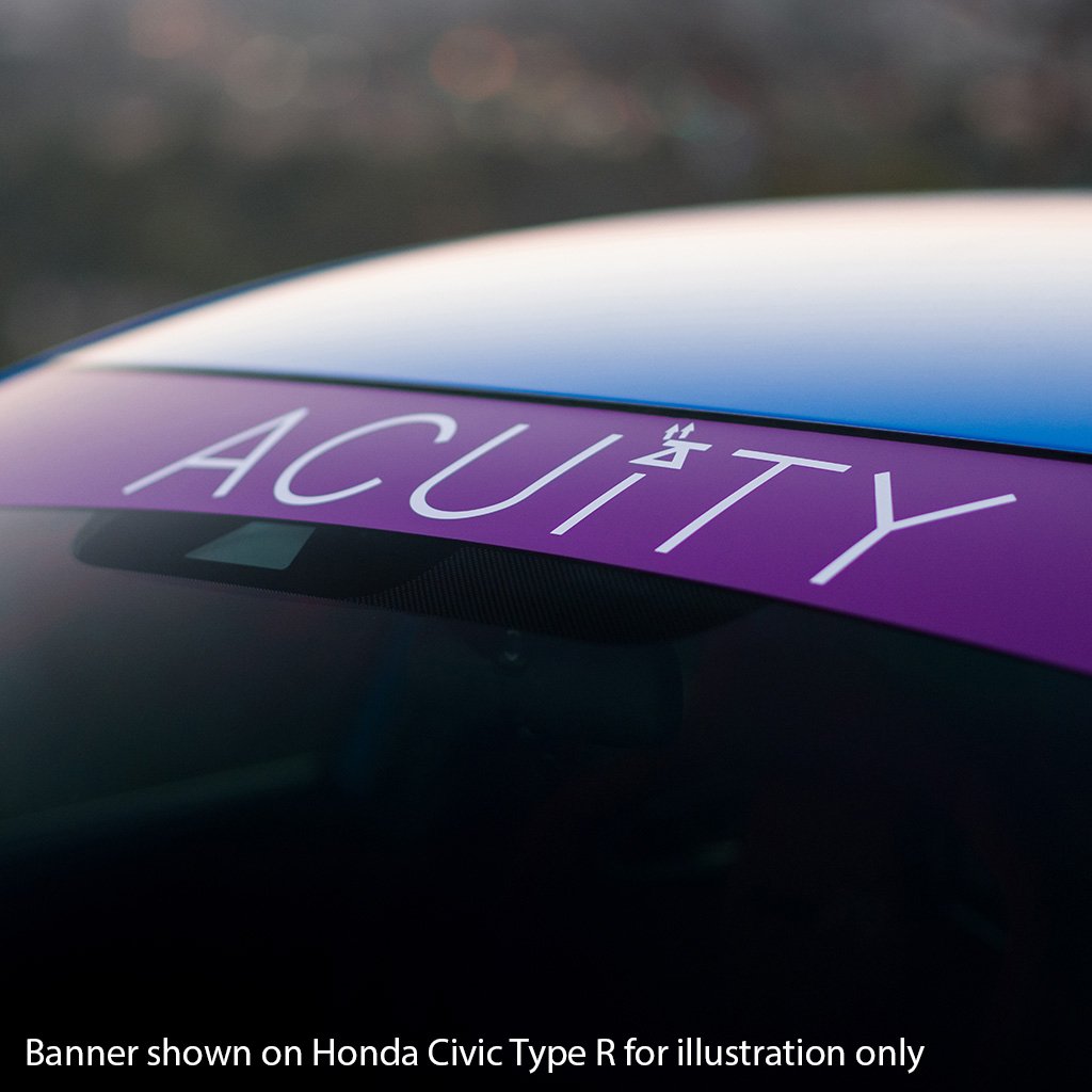 Acuity - Matte Purple Windshield Banner