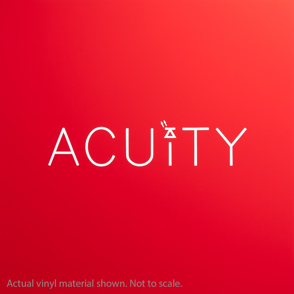 Acuity - Matte Red Windshield Banner
