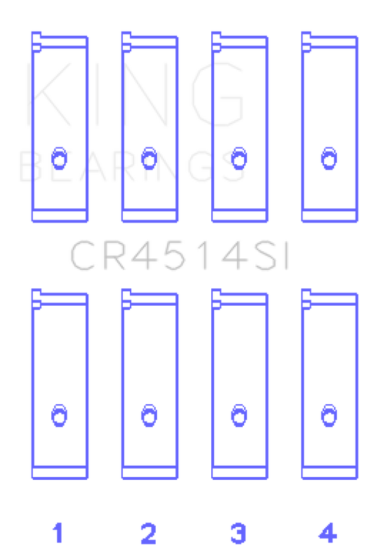 King Engine Bearings Toyota 1AZFE/2AZFE (Size 0.75) Rod Bearing Set