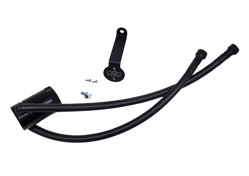 J&amp;L 20-26 Chevy Silverado/GMC Sierra 2500/3500 6.6L Drivers Side Oil Separator 3.0 - Black Anodi
