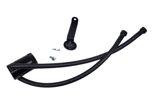 J&amp;L 20-26 Chevy Silverado/GMC Sierra 2500/3500 6.6L Drivers Side Oil Separator 3.0 - Black Anodi