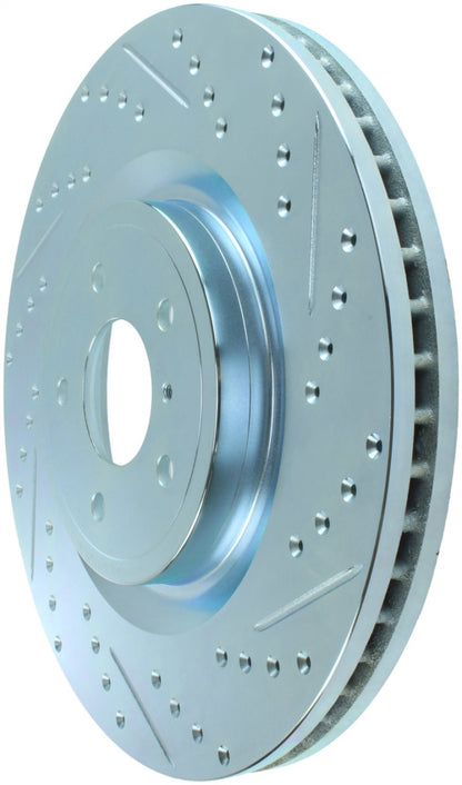 StopTech Select Sport Nissan Slotted and Drilled Front Left Rotor