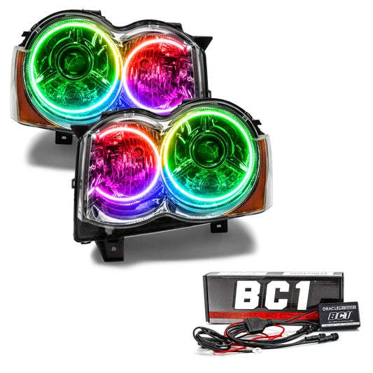 Oracle 08-10 Jeep Grand Cherokee SMD HL - HID - ColorSHIFT w/ BC1 Controller