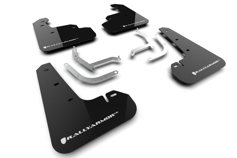 Rally Armor 24-26 Subaru Impreza Black UR Mud Flap w/ White Logo