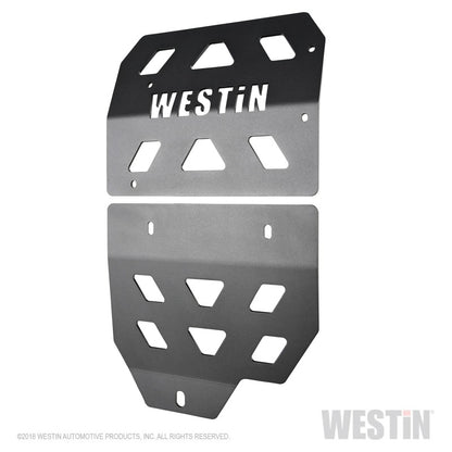 Westin 18-22 Jeep Wrangler JL Transmission Pan Skid Plate - Textured Black