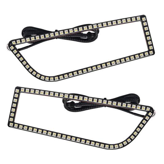 Oracle 1421 Polaris RZR 900/1000 Turbo Dynamic RGB+A Seq Turn Signal Headlight Halo Kit