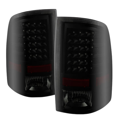 xTune Dodge Ram 1500 09-14 LED Tail Lights Incandescent Model Only Black Smoke ALT-JH-DR09-LED-BKSM