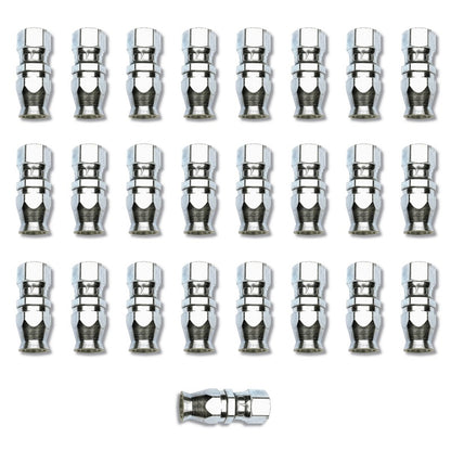 Russell Performance -6 AN Endura PowerFlex Power Steering Straight Hose Ends (25 pcs.)