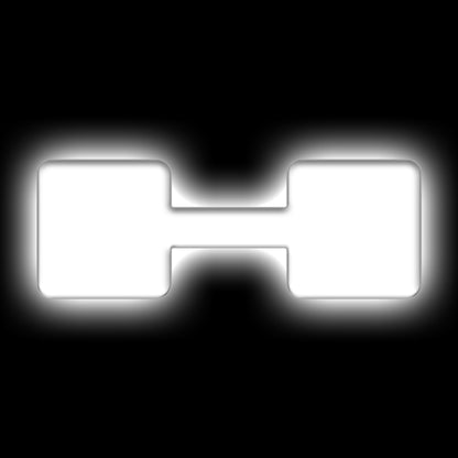 ORACLE Lighting Universal Illuminated LED Letter Badges - Matte Wht Surface Finish - H