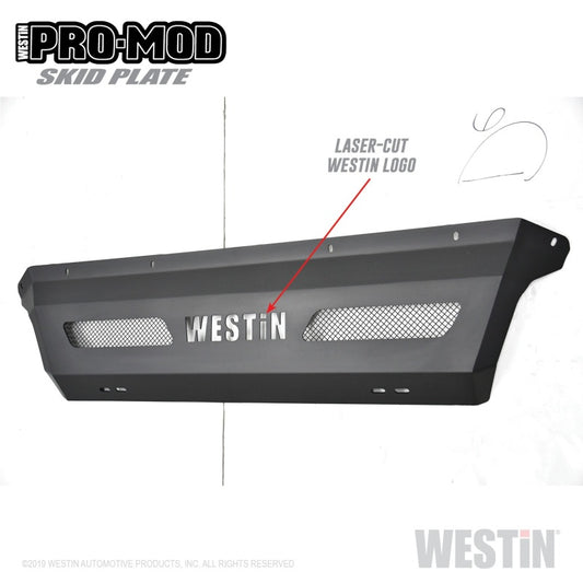 Westin 11-16 Ford F-250/350/450/550 Pro-Mod Skid Plate - Tex. Blk