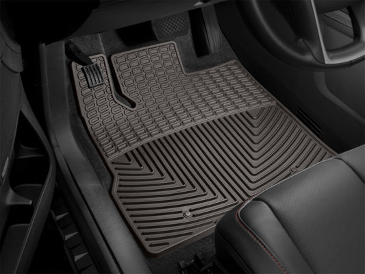 WeatherTech 2017+ Ford F-250/F-350/F-450/F-550 Front Rubber Mats - Cocoa