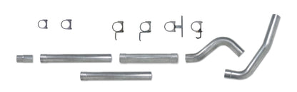 Diamond Eye KIT 4in Catback MFLR RPLCMENT PIPE Single AL: 94-97 FORD 7.3L F250/F350 PWRSTROKE
