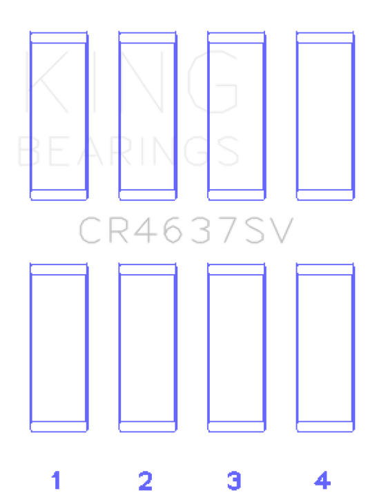 King Engine Bearings Audi BYT/CDNC/CCZD/CPSA (Size 0.50) Connecting Rod Bearing Set