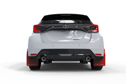 Rally Armor 20-26 Toyota GR Yaris Red Mud Flap w/White Logo