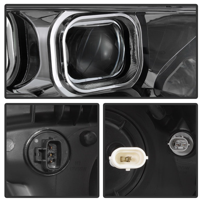 xTune 16-18 Toyota Tacoma SR/SR5 DRL Projector Headlights w/Turn Signal - Chrm (PRO-JH-TTA16-SR-C)