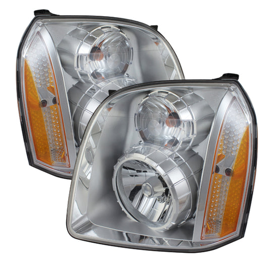 xTune GMC Yukon Denali 07-14/Yukon Xl Denali 07-14 10-14 Crystal Headlights Chrome HD-JH-GYD07-AM-C