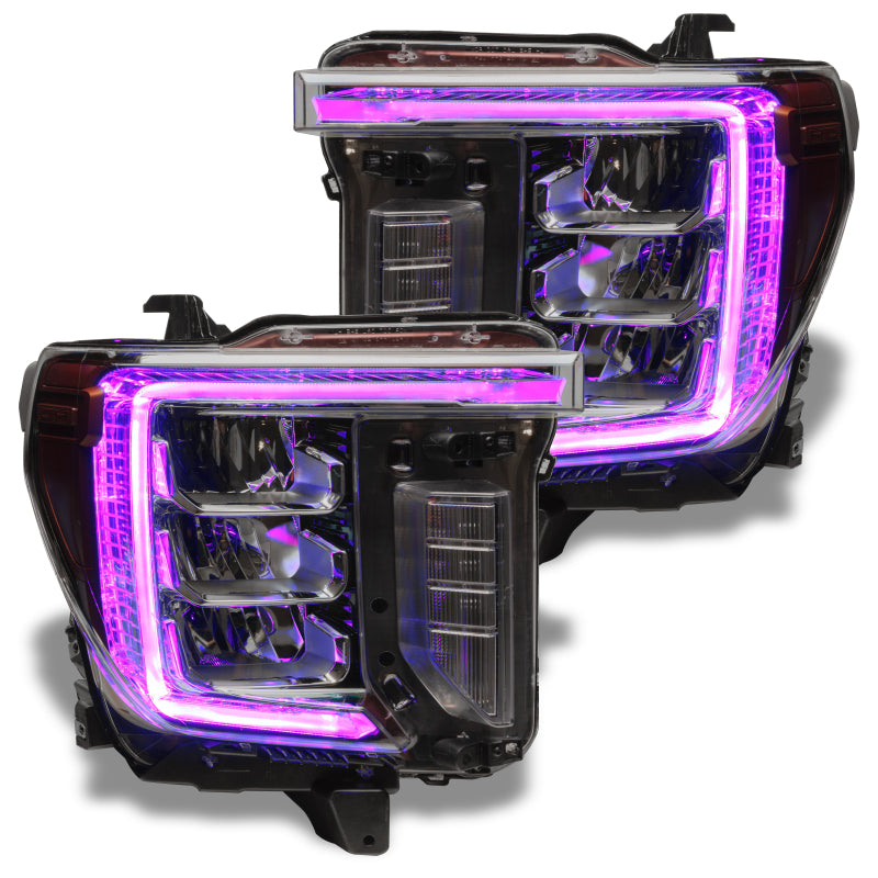 Oracle 20-21 GMC Sierra 2500/3500 HD RGB+W Headlight DRL Kit - ColorSHIFT w/o Controller
