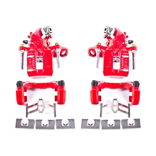 Power Stop 06-11 Acura CSX Rear Red Calipers w/Brackets - Pair